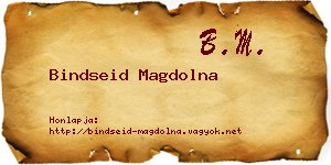 Bindseid Magdolna névjegykártya